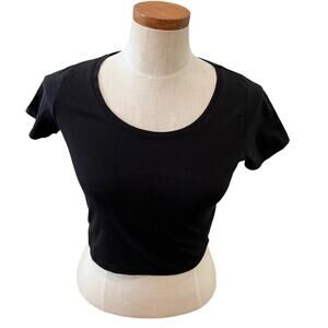 ASOS Cropped Black Scoop Neck Tee 10